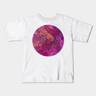 Pink Passion / Acrylic Pouring Kids T-Shirt